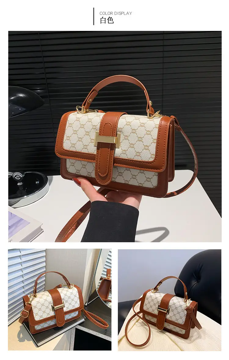 Vintage Brown Shoulder Bag for Women 2024 Spring Summer — feature 24
