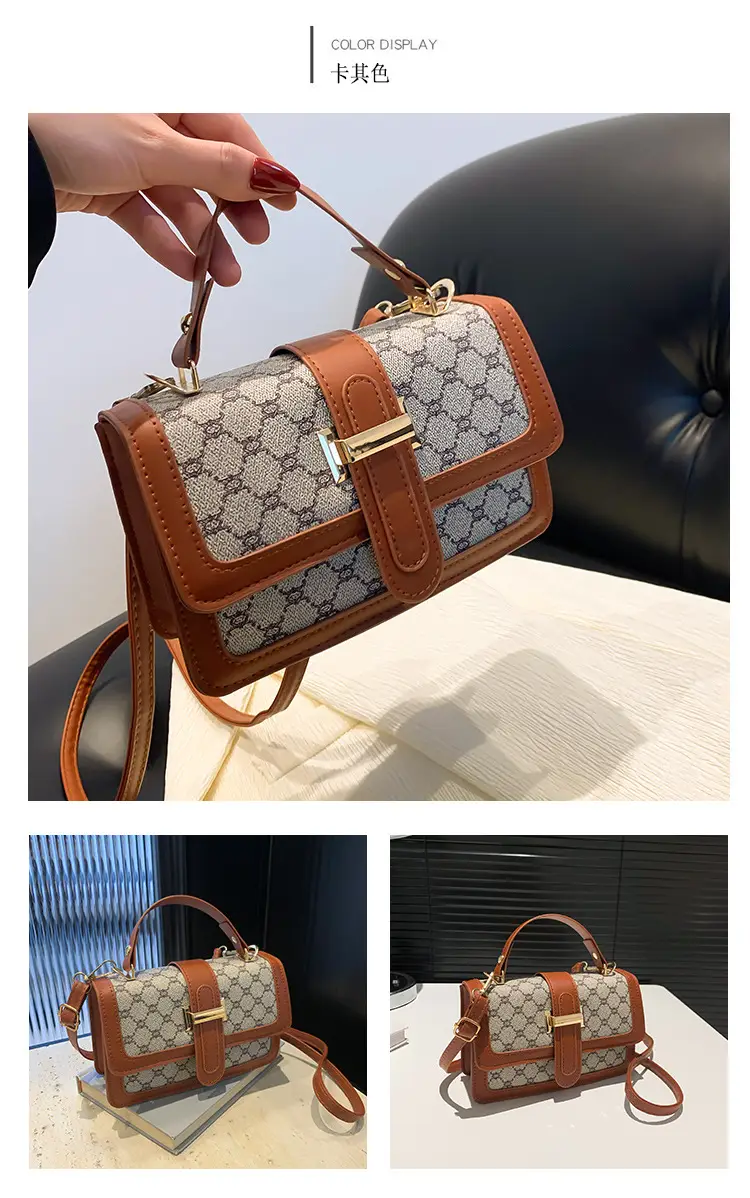 Vintage Brown Shoulder Bag for Women 2024 Spring Summer — feature 25