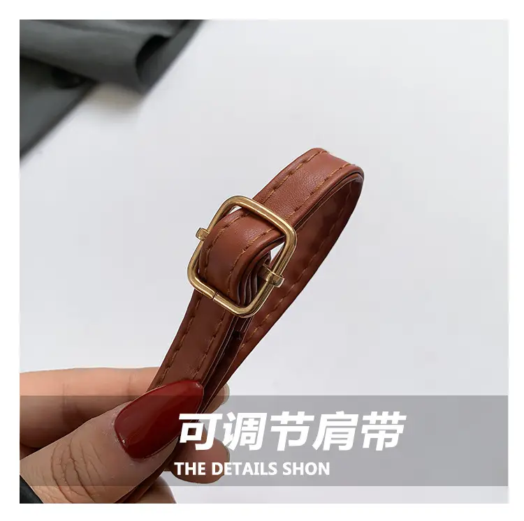 Vintage Brown Shoulder Bag for Women 2024 Spring Summer — feature 5