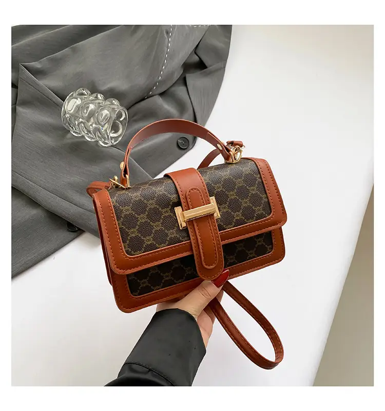 Vintage Brown Shoulder Bag for Women 2024 Spring Summer - Image 2