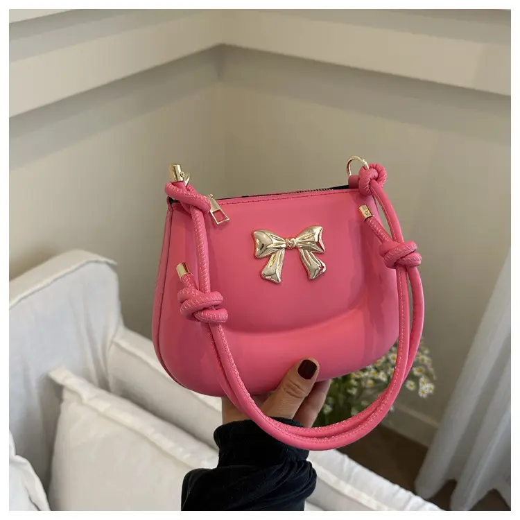 Women's Black Bow Crossbody Bag 2024 Summer — feature 11