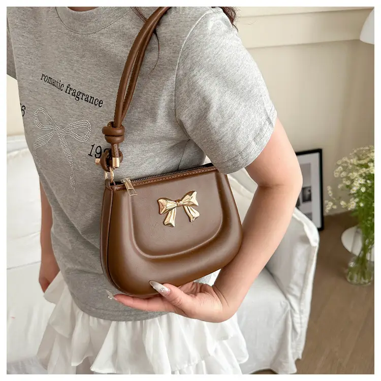 Women's Black Bow Crossbody Bag 2024 Summer — feature 15