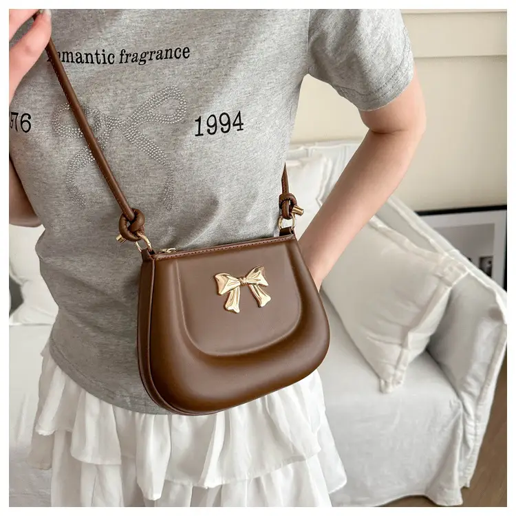 Women's Black Bow Crossbody Bag 2024 Summer — feature 16