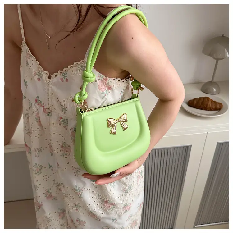 Women's Black Bow Crossbody Bag 2024 Summer — feature 17