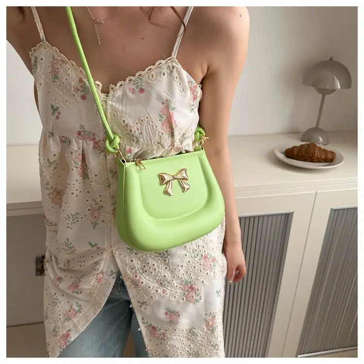 Women's Black Bow Crossbody Bag 2024 Summer — feature 18