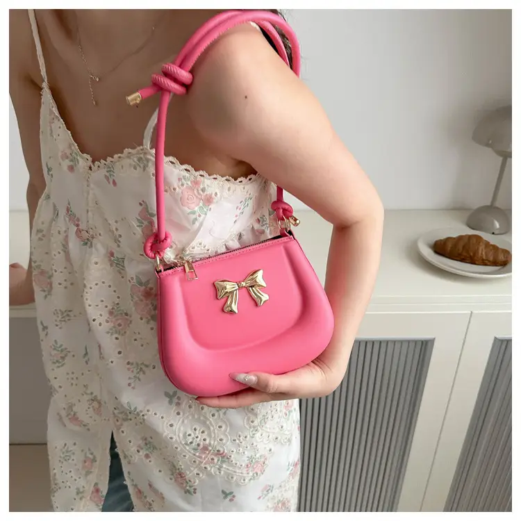 Women's Black Bow Crossbody Bag 2024 Summer — feature 19