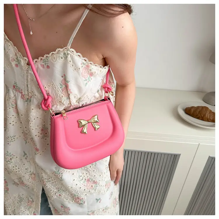 Women's Black Bow Crossbody Bag 2024 Summer — feature 20