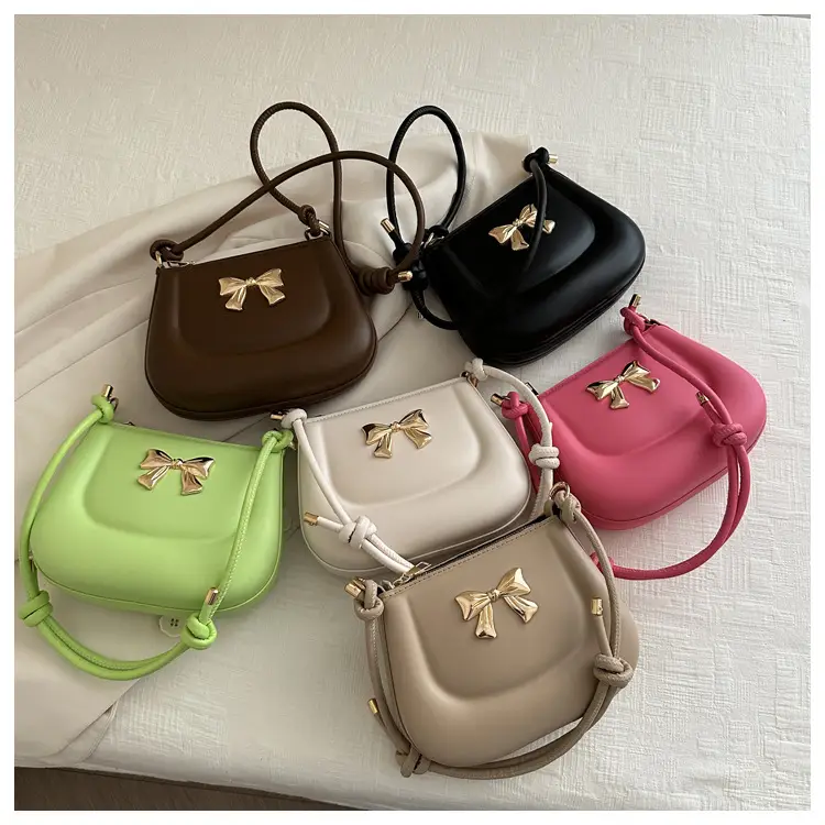 Women's Black Bow Crossbody Bag 2024 Summer — feature 25
