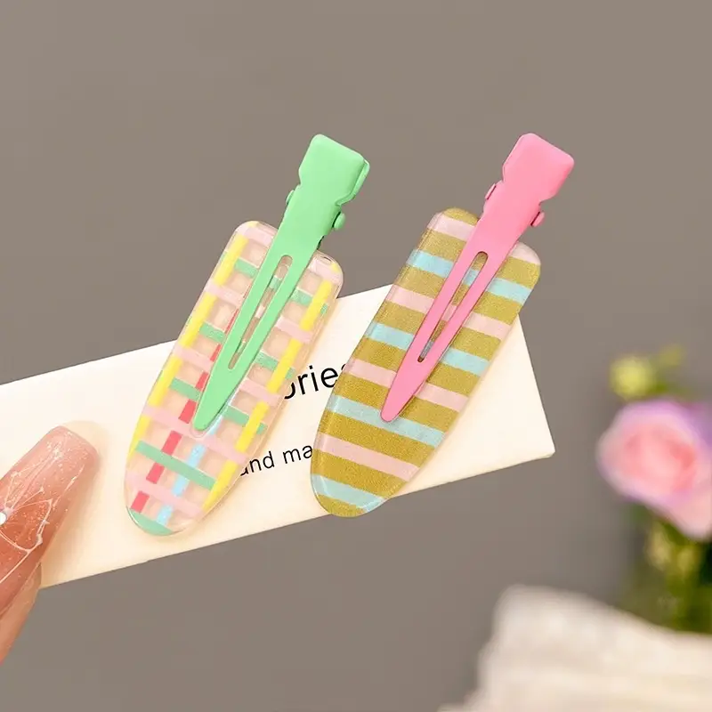 New 2024 Dopamine Colorful Hairpin Women's Seamless Hairpin Summer - Image 11