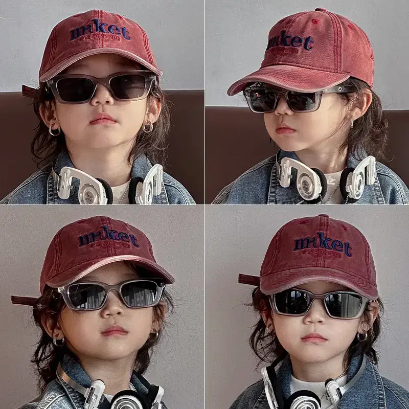 Beige One Pan Kids Baseball Cap Sunshade Baby Hat - Image 6