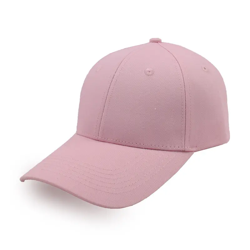 Women Pink Baseball Cap with Large Brim - Image 4