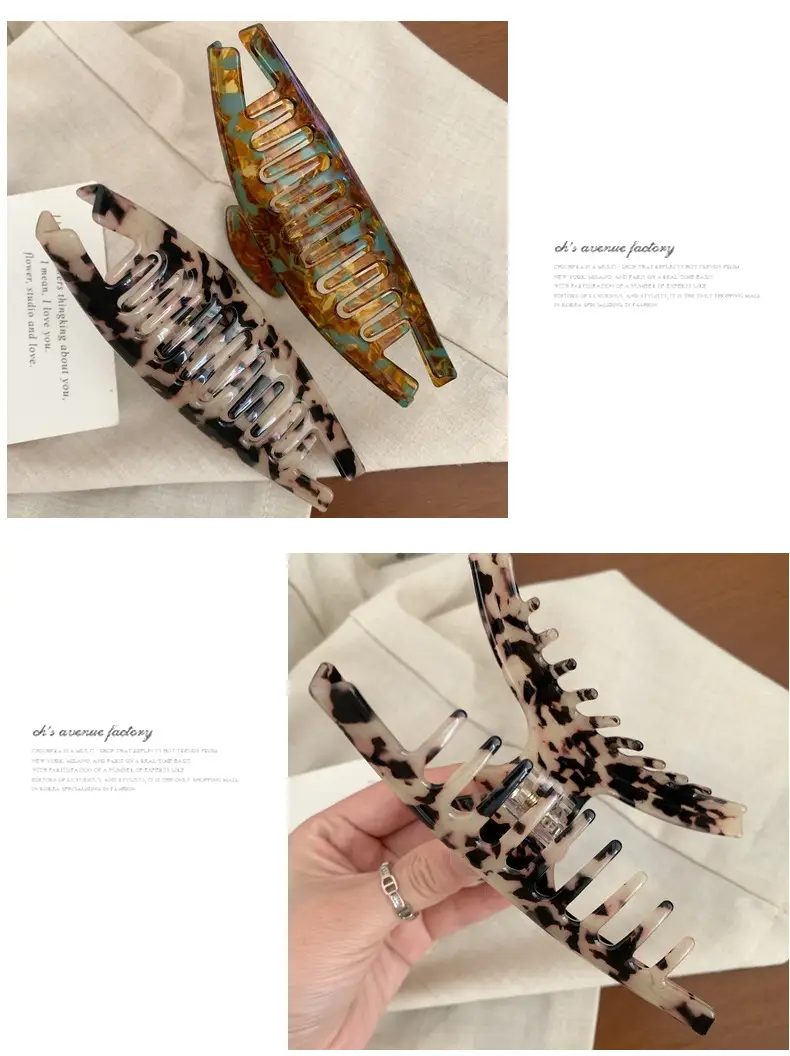 Traceless Retro French Style Hairpin with Acrylic Clip — feature 8