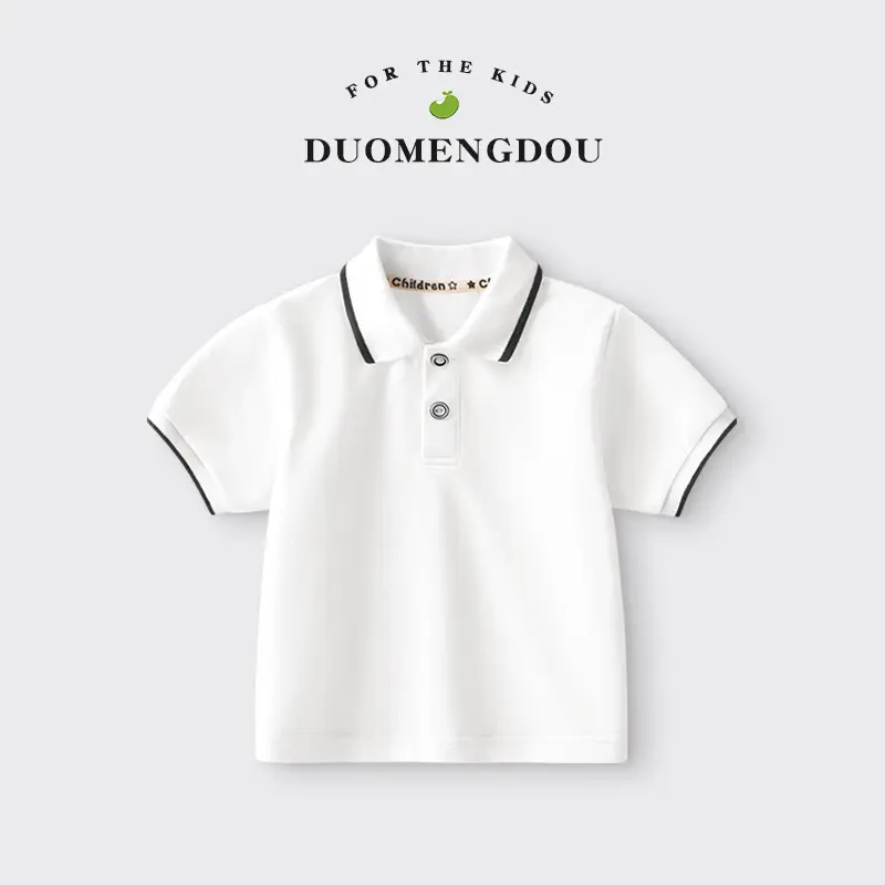 Boys Yellow Cotton Polo T-Shirt with UV Protection