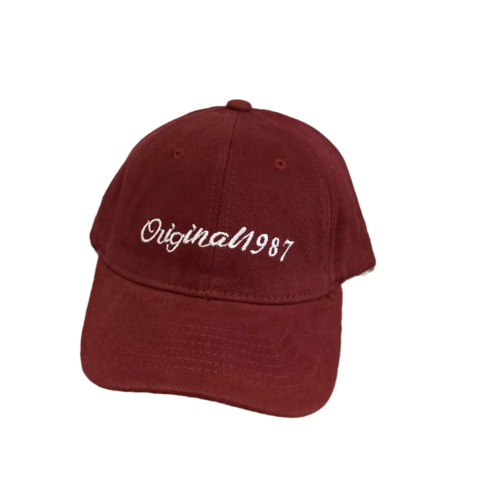 Children's Beige Embroidered Baseball Cap Sunshade Cap - Image 6