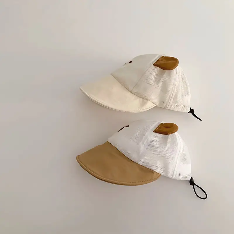 Cartoon Bear Mesh Sun Hat for Baby 2025 - Image 6