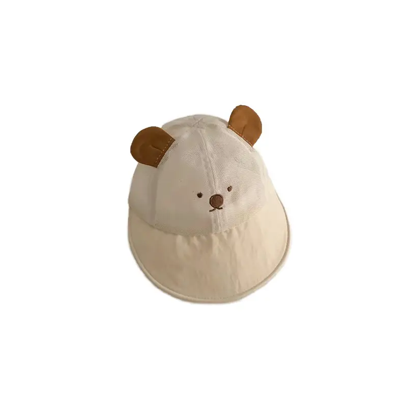 Cartoon Bear Mesh Sun Hat for Baby 2025 - Image 8