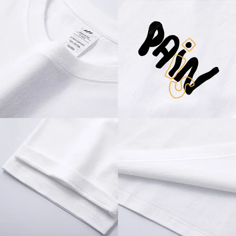 Men Brown Printed T-Shirt 230g Cotton Loose Fit - Image 10