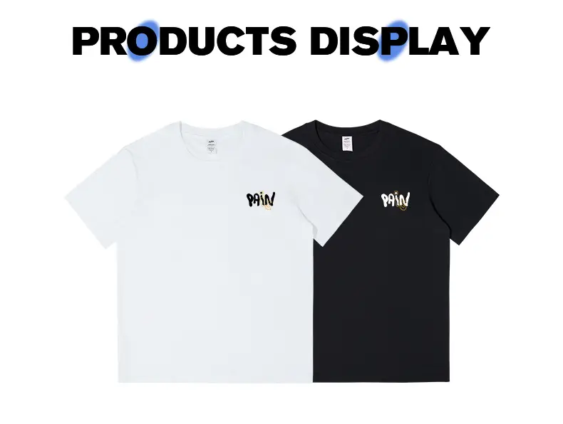 Men Brown Printed T-Shirt 230g Cotton Loose Fit — feature 7