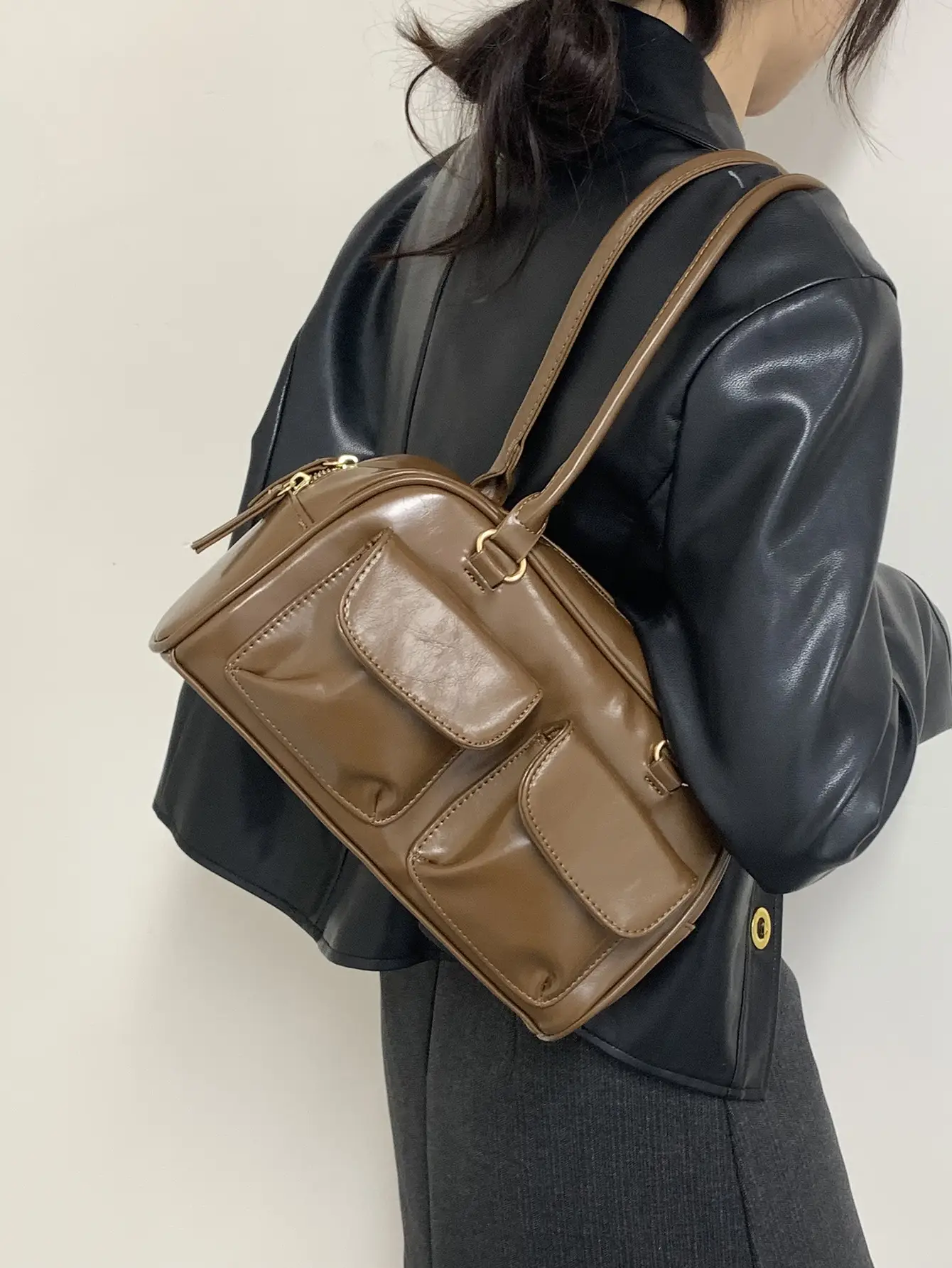 European & American PU Leather Shoulder Bag 2024 - Image 12