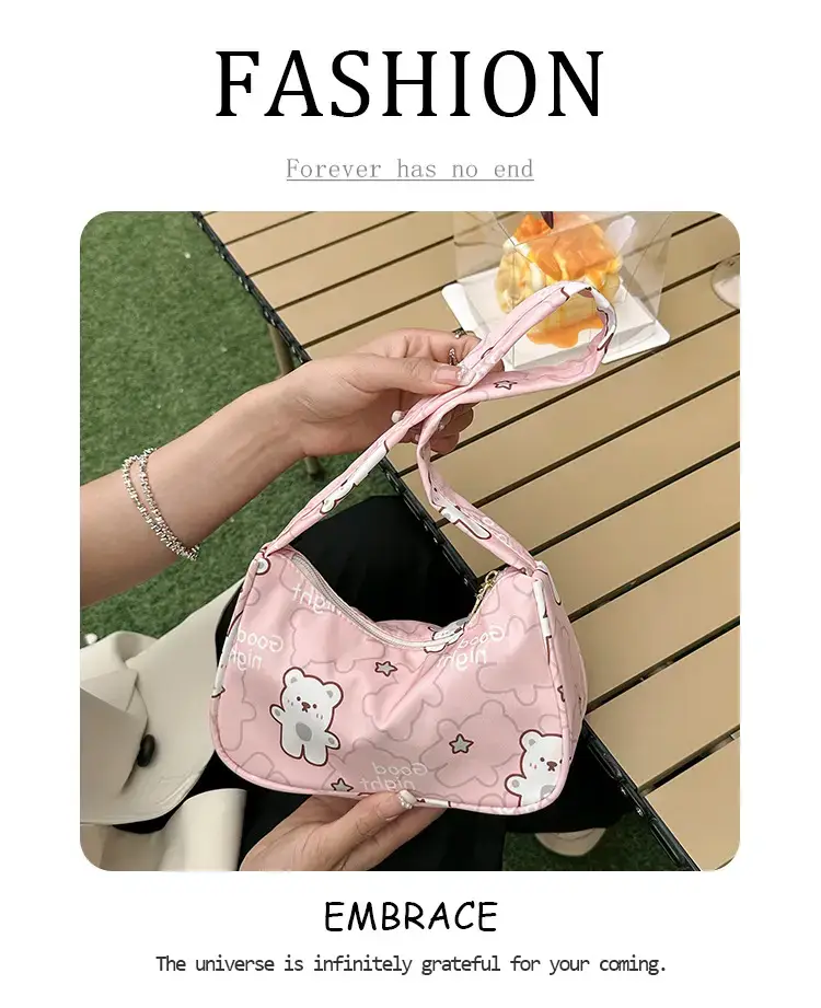Women's Sweet Small Shoulder Bag with Teddy Bear — feature 1