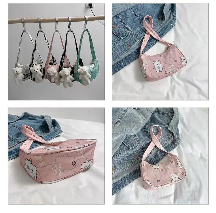 Women's Sweet Small Shoulder Bag with Teddy Bear — feature 10