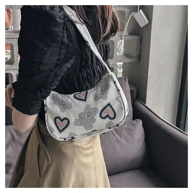 Women's Sweet Small Shoulder Bag with Teddy Bear — feature 13