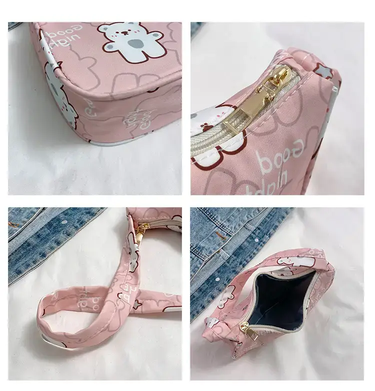 Women's Sweet Small Shoulder Bag with Teddy Bear — feature 9