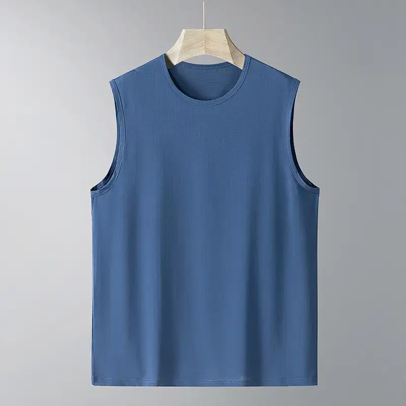 Men's Ice Silk Sleeveless Vest Multi Color Summer Wear - Image 12