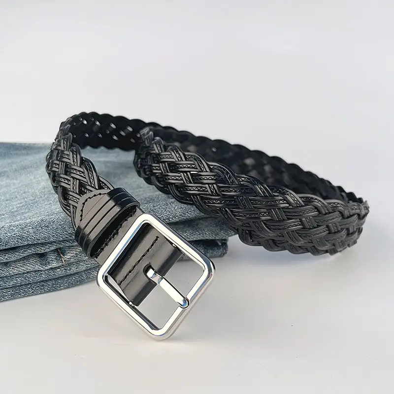 Hand-Woven Vintage Belt for Women with Cross-Border Design