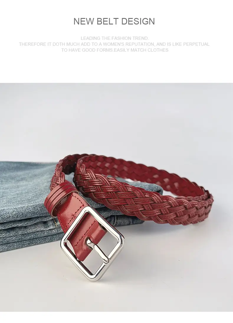 Hand-Woven Vintage Belt for Women with Cross-Border Design — feature 11