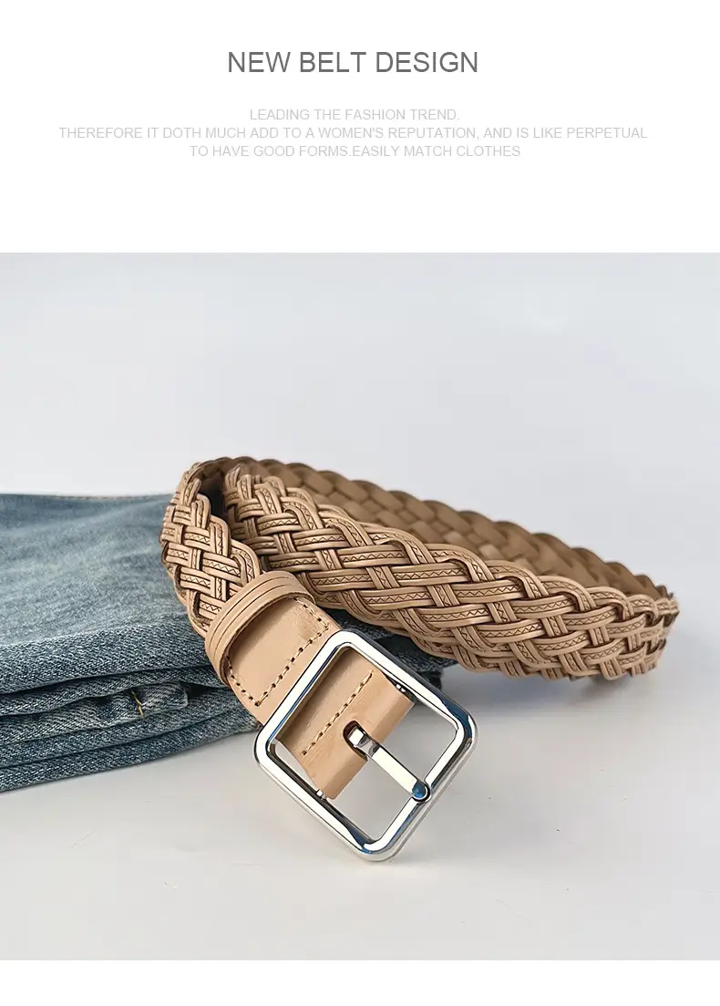 Hand-Woven Vintage Belt for Women with Cross-Border Design — feature 13