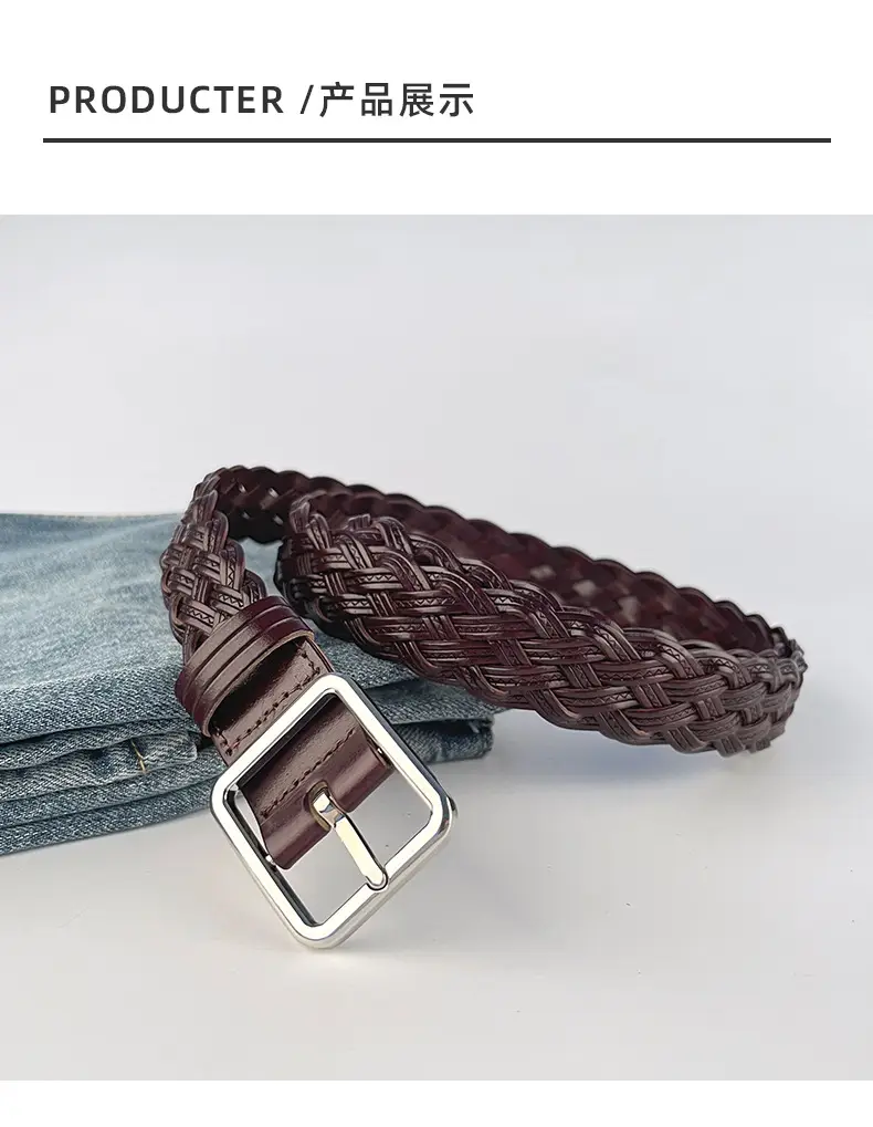 Hand-Woven Vintage Belt for Women with Cross-Border Design — feature 9