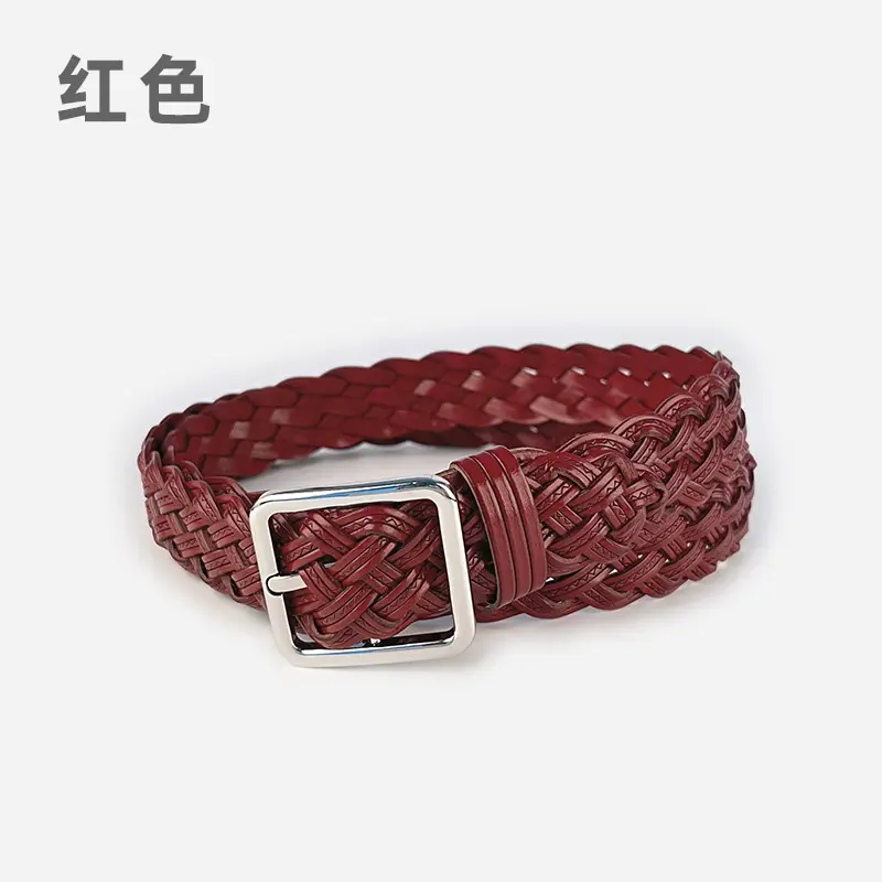 Hand-Woven Vintage Belt for Women with Cross-Border Design