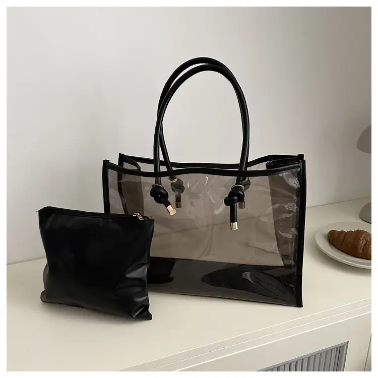 Transparent PVC Women's Large Shoulder Bag 2024 - Image 2