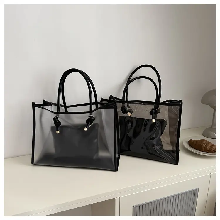 Transparent PVC Women's Large Shoulder Bag 2024 - Image 3