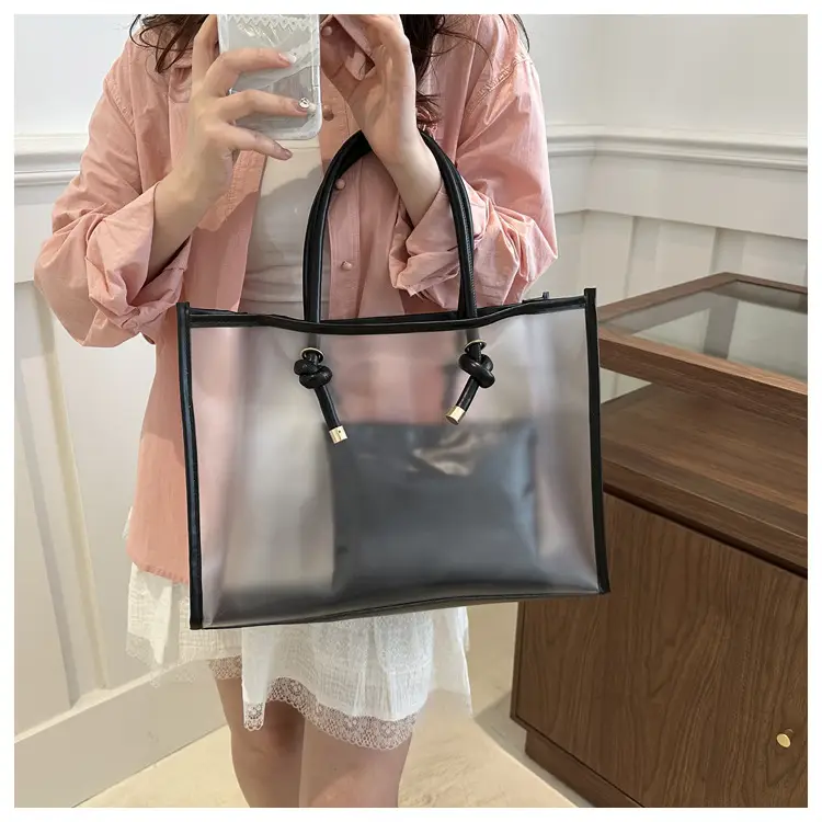 Transparent PVC Women's Large Shoulder Bag 2024 - Image 4