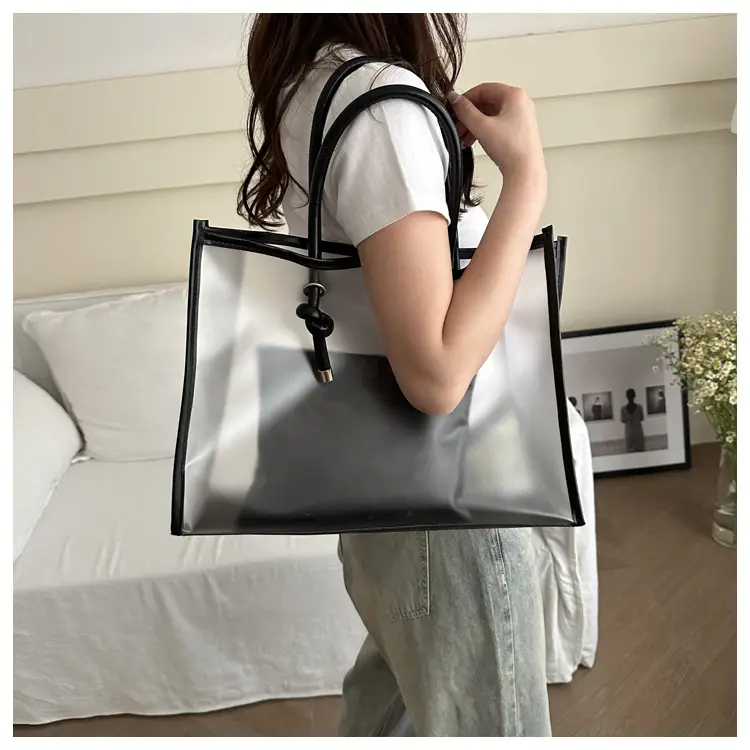 Transparent PVC Women's Large Shoulder Bag 2024 - Image 5