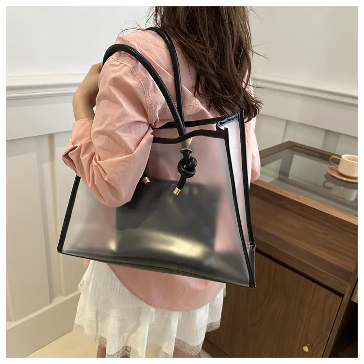 Transparent PVC Women's Large Shoulder Bag 2024 — feature 10