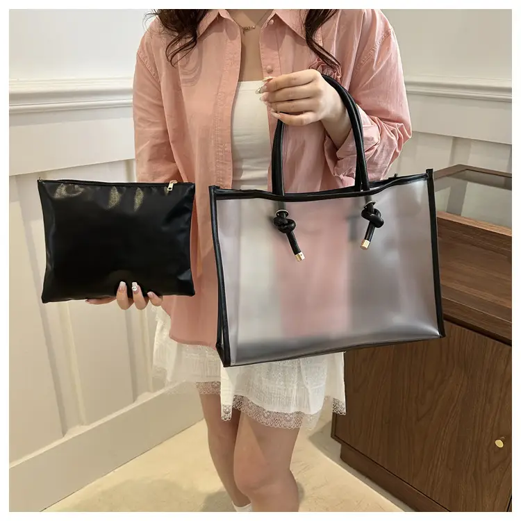 Transparent PVC Women's Large Shoulder Bag 2024 — feature 12