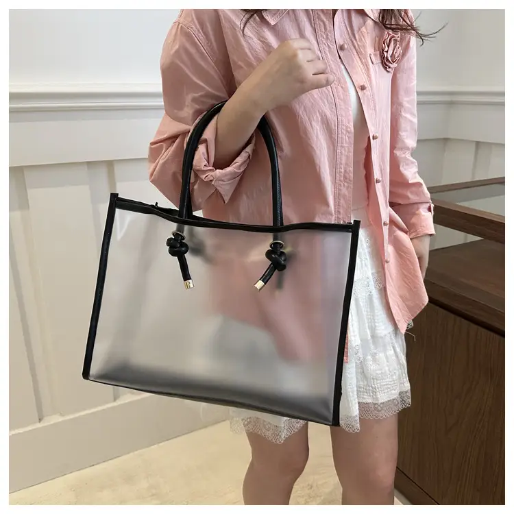 Transparent PVC Women's Large Shoulder Bag 2024 — feature 13
