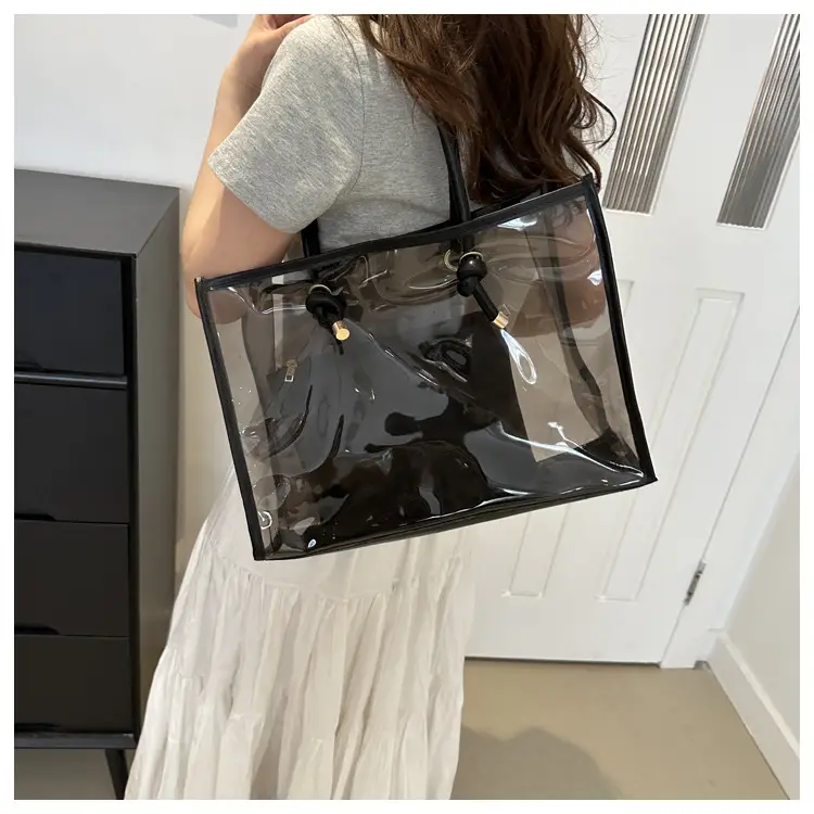 Transparent PVC Women's Large Shoulder Bag 2024 — feature 14