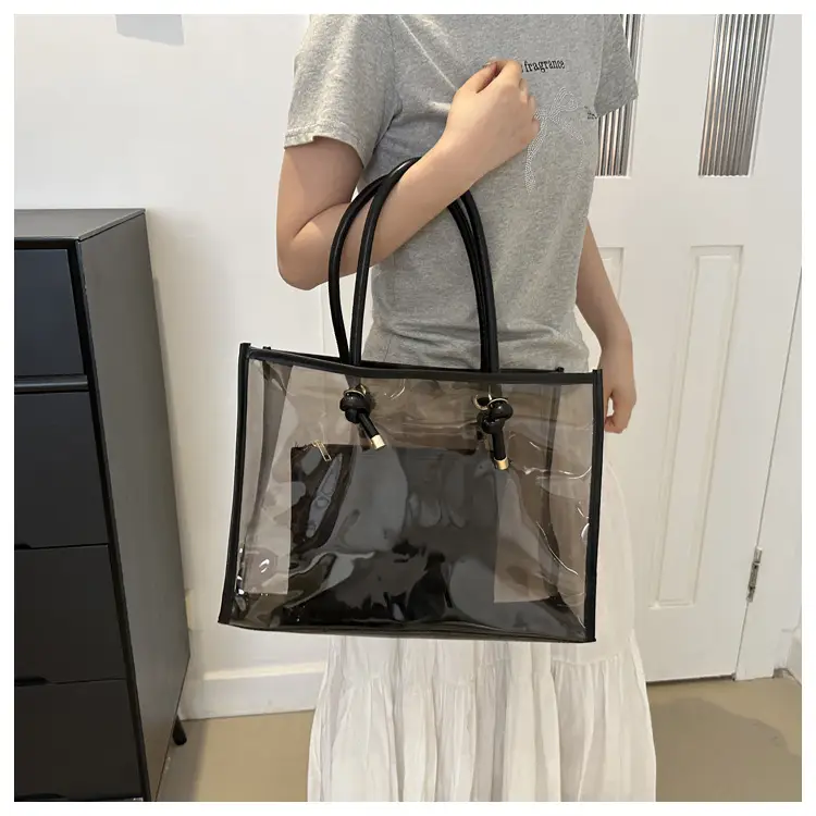 Transparent PVC Women's Large Shoulder Bag 2024 — feature 16