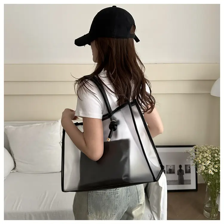 Transparent PVC Women's Large Shoulder Bag 2024 — feature 19