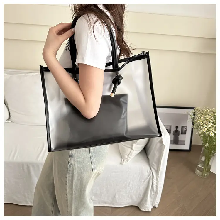 Transparent PVC Women's Large Shoulder Bag 2024 — feature 20