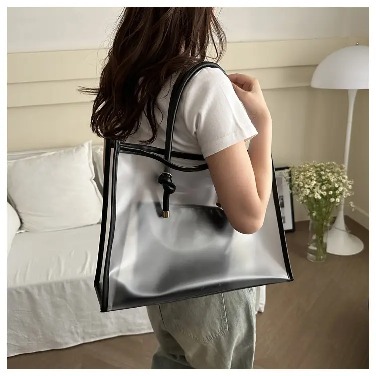 Transparent PVC Women's Large Shoulder Bag 2024 — feature 21