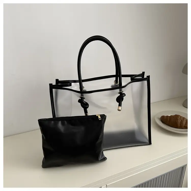 Transparent PVC Women's Large Shoulder Bag 2024 — feature 24