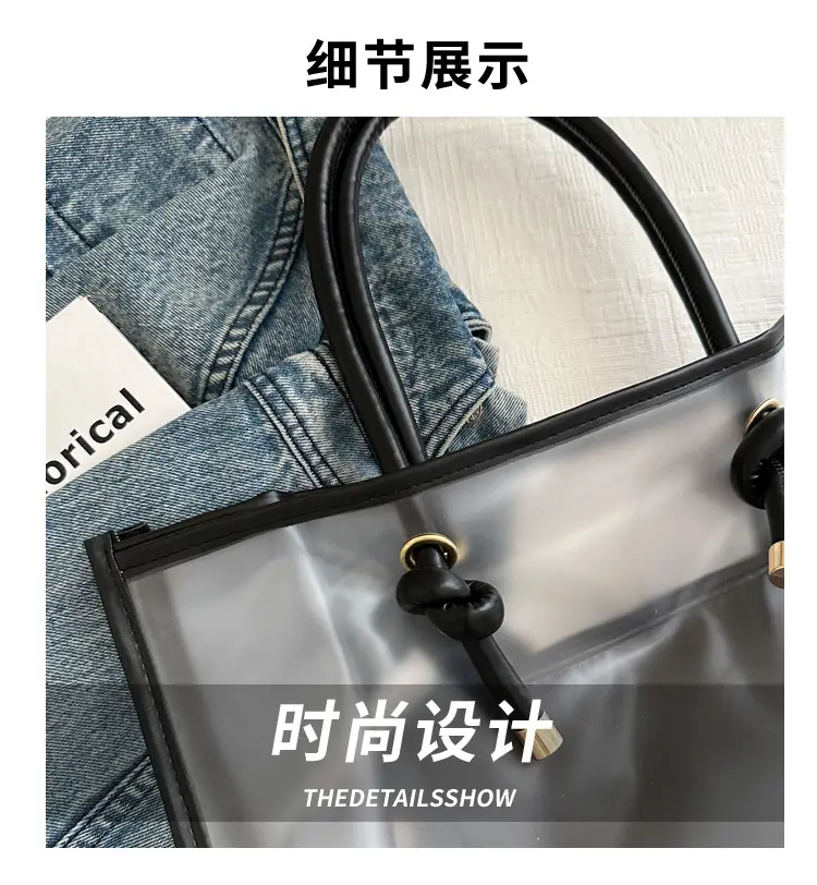 Transparent PVC Women's Large Shoulder Bag 2024 — feature 4