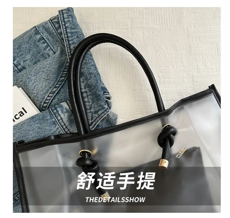 Transparent PVC Women's Large Shoulder Bag 2024 — feature 5