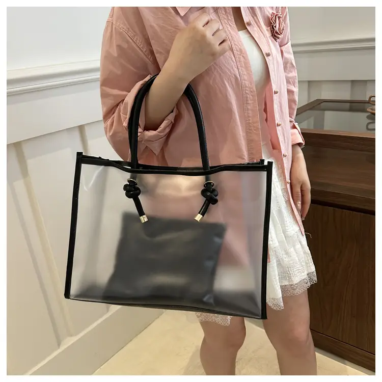 Transparent PVC Women's Large Shoulder Bag 2024 — feature 9