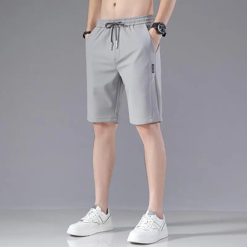 Men Ice Silk Casual Shorts Large Summer Pants - Image 6